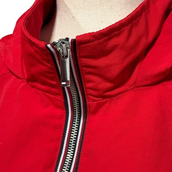 Tommy Hilfiger Windbreaker Hooded Nylon Red Zip Up. Women’s Size XXL - Picture 4 of 13